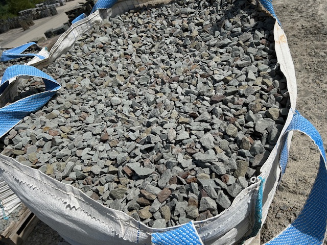 Lot 15: 3 pallets 3/4" Blue Decorative Stone